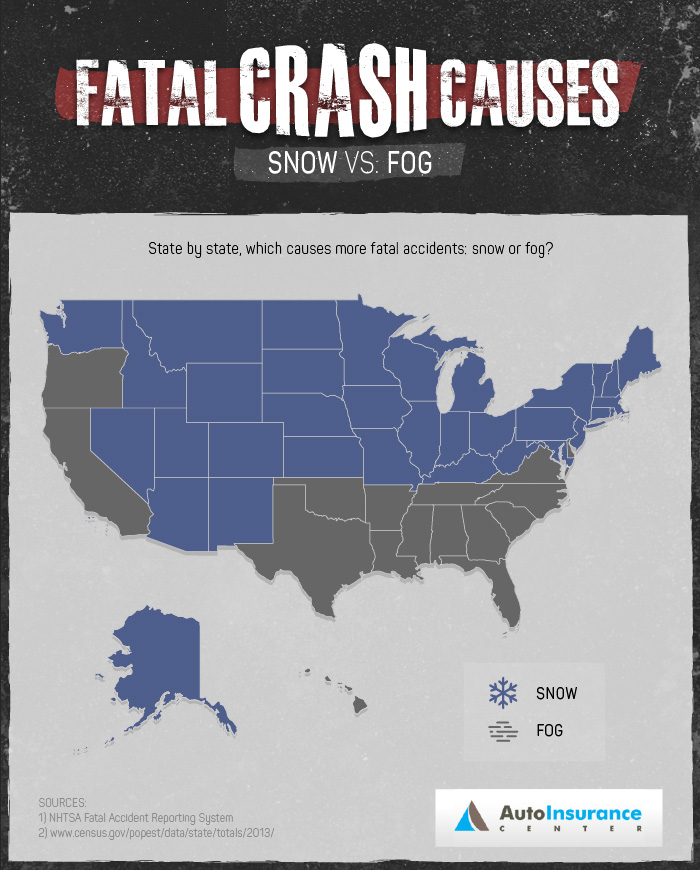 Fatal Crash Causes Snow vs Fog